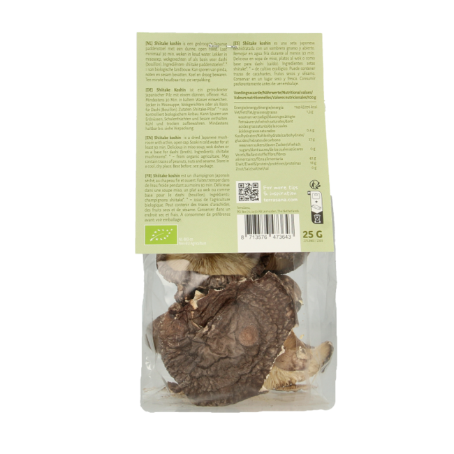 Shiitake koshin bio 25 gramos