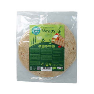 TerraSana Piadina wraps de espelta y avena bio 240 gramos