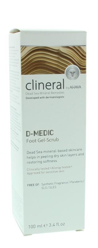 Ahava Clineral D-medic gel exfoliante para pies 100 mililitros