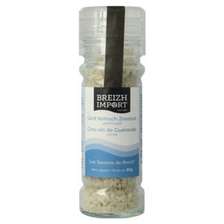Breizh Import Gruboziarnista celtycka sól morska suszona w młynku 85 Gramów