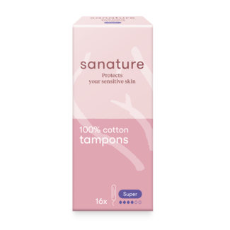 Sanature Sanature Tampony Super, 16 sztuk
