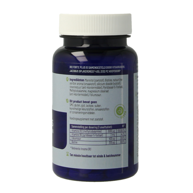 B12 Forte Plus 3,000 with P-5-P 60 Melt Tablets
