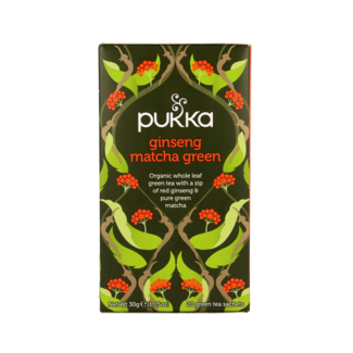 Pukka Tè Verde Matcha e Ginseng Biologico Pukka, 20 Bustine
