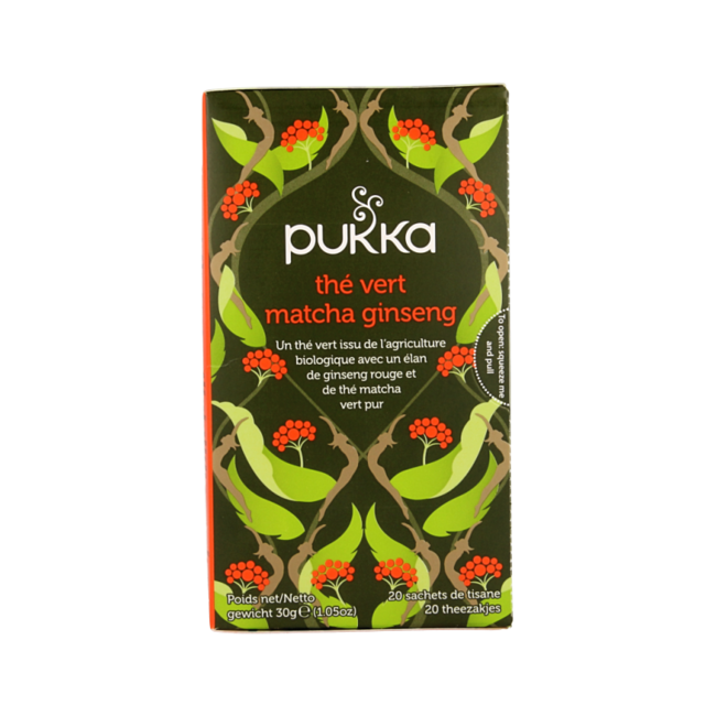Ginseng matcha green bio 20 bolsitas