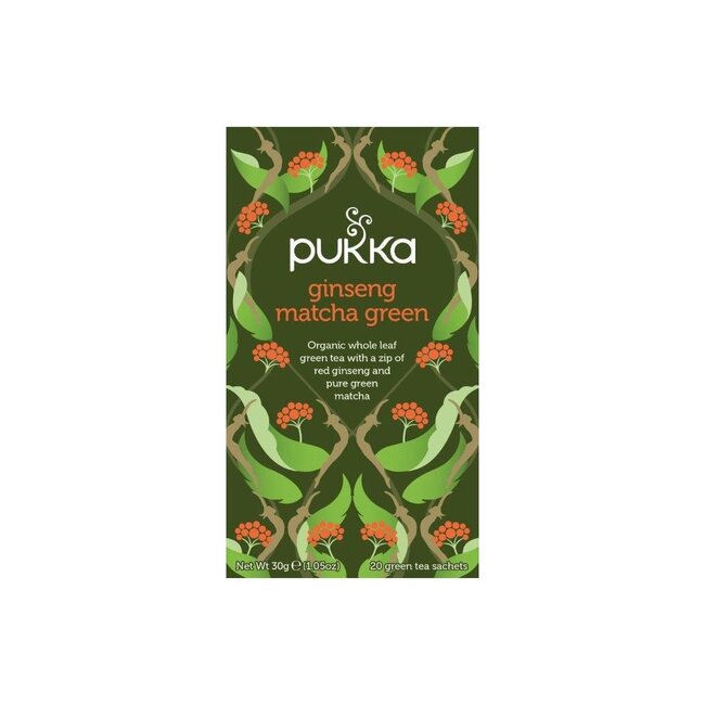 Tè Verde Matcha e Ginseng Biologico Pukka, 20 Bustine