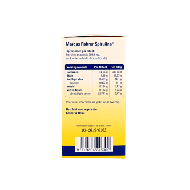 Marcus Rohrer Spirulina 180 Tablets