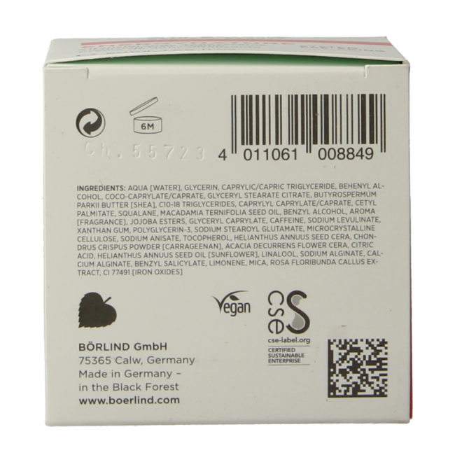 Borlind Energynature Crema Giorno 50 Millilitri