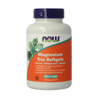 NOW Magnesium trio softgels 90 cápsulas blandas