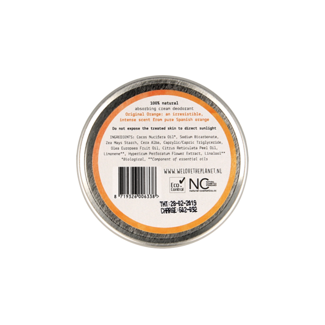 We Love The Planet 100% natürliches Deodorant Original Orange 48 Gramm