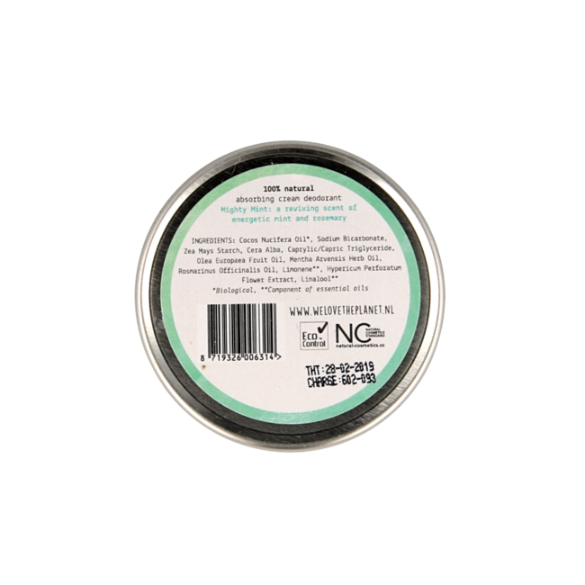 We Love The Planet 100% naturalny dezodorant Mighty Mint 48 gramów