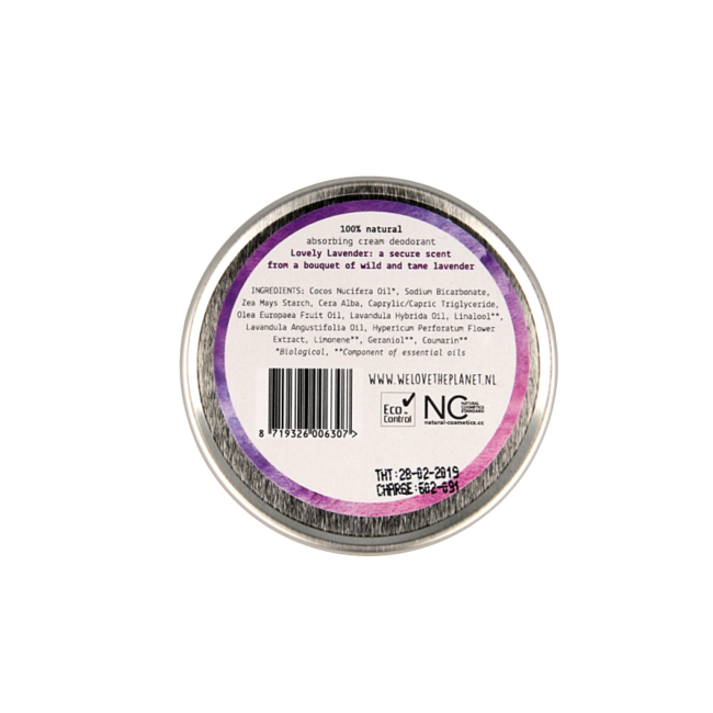 Desodorante 100% natural We Love The Planet Lovely Lavender 48 g