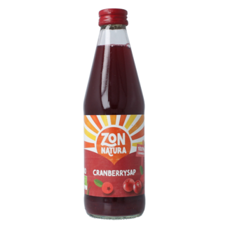Zonnatura Zonnatura Cranberrysap puur bio 330 Milliliter