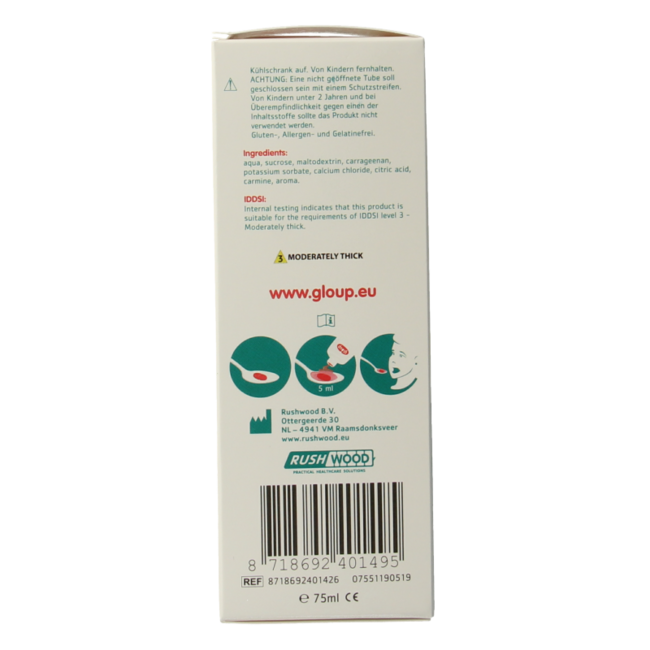 Gloup Original gel para la toma de medicamentos sabor fresa plátano 75 mililitros