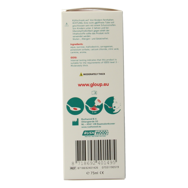 Gloup Original medication intake gel strawberry banana 75 Millilitres