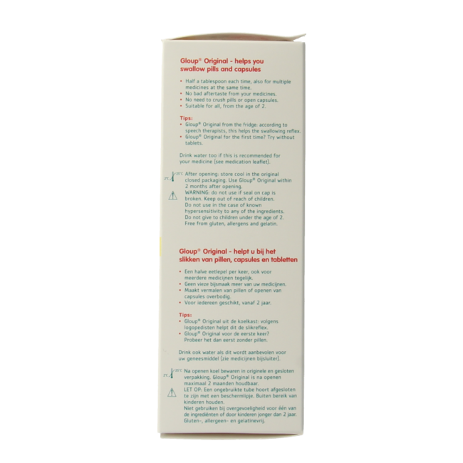 Gloup Original medication intake gel strawberry banana 75 Millilitres