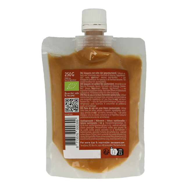 TerraSana Shiro miso w tubie eko bio 250 Gram