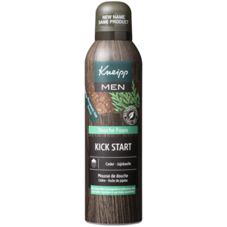 Kneipp Kneipp Men mousse de douche Kick Start cèdre huile de jojoba 200 ml