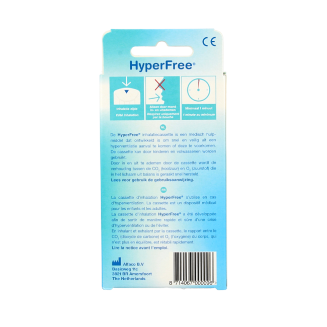 Cassette contre l'hyperventilation 1 pièce