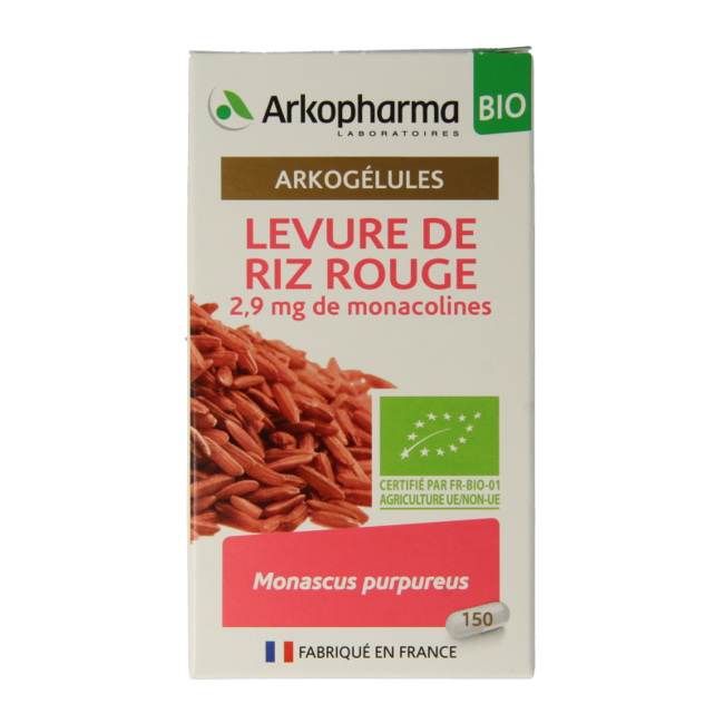Arroz de levadura roja bio 150 cápsulas