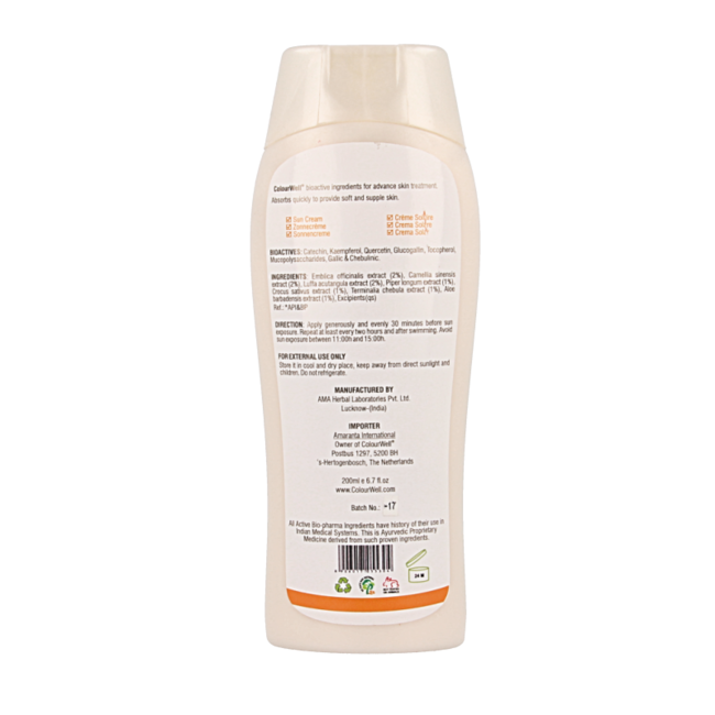 Colourwell Natürliche Sonnencreme LSF 30 200 Milliliter