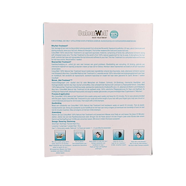 Colourwell 100% Natuurlijke hair treatment 100 Gram