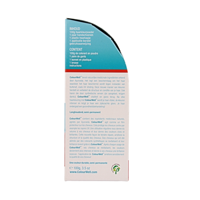 Colourwell 100% Tinte natural para el cabello caoba 100 gramos