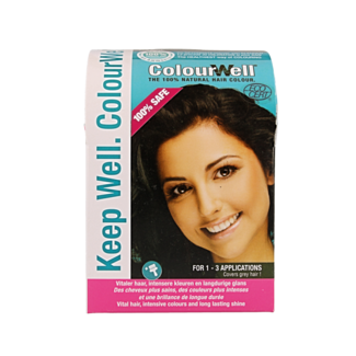 Colourwell 100 % natürliche Haarfärbung mild schwarz 100 Gramm