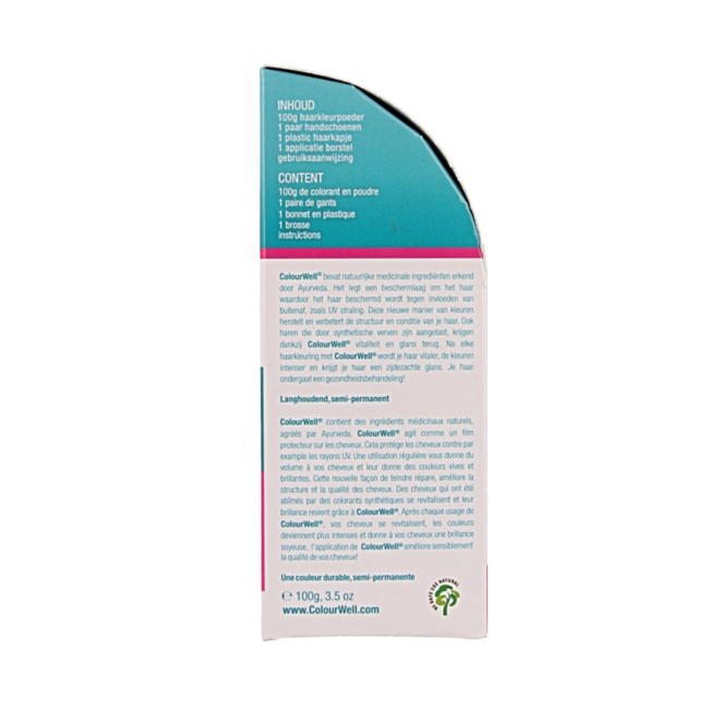 100% Natuurlijke haarkleuring mild zwart 100 Gram