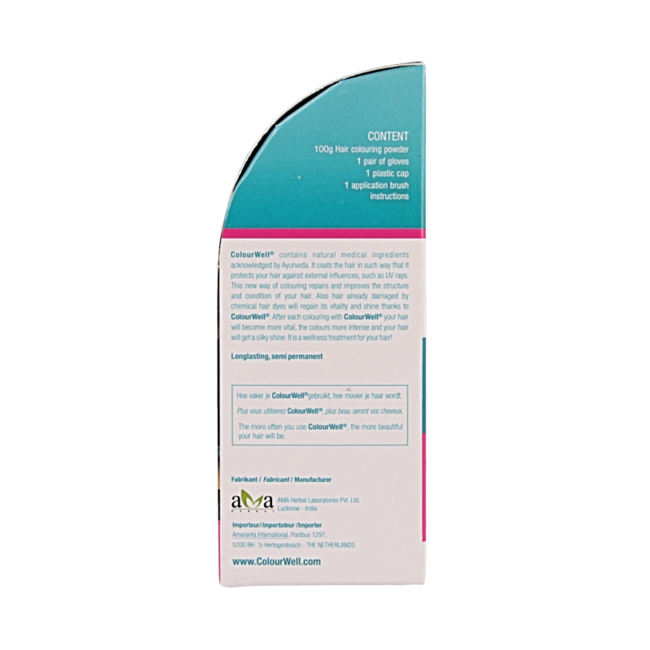 100% Natuurlijke haarkleuring mild zwart 100 Gram