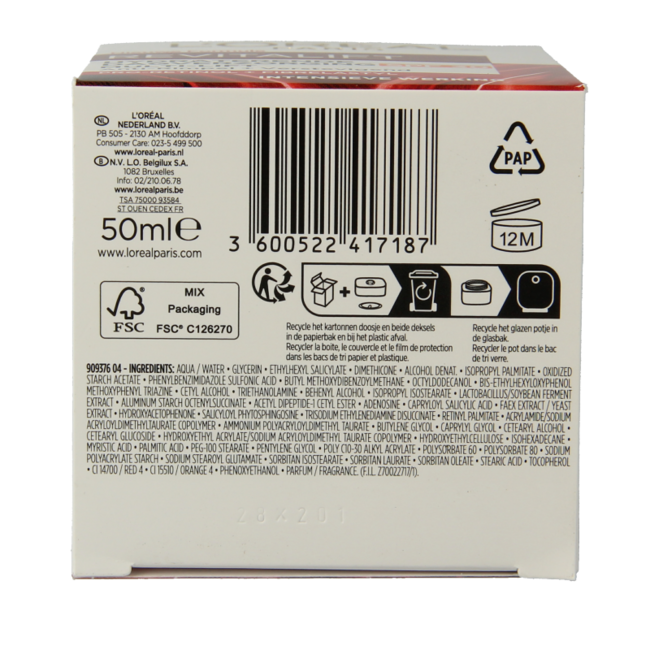 L'Oreal Paris Revitalift Tagescreme SPF30 50 Milliliter
