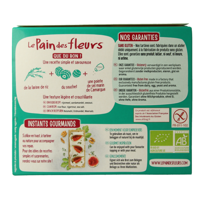 Crispy organic crackers with organic tiger nut 150 Gram