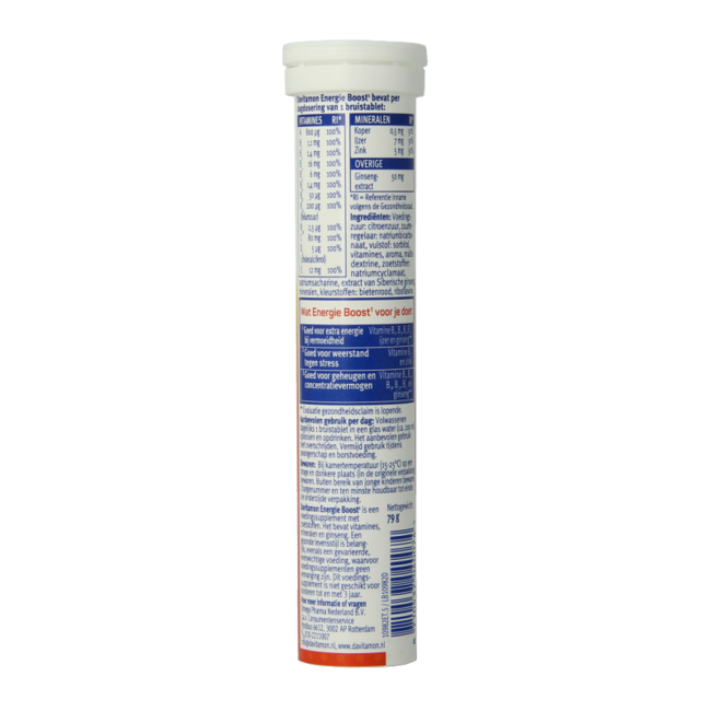 Davitamon Energie boost ginseng 20 comprimidos efervescentes