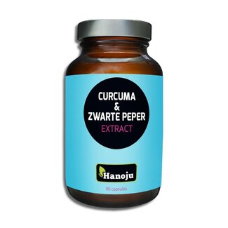 Hanoju Hanoju Polvo de cúrcuma y extracto de pimienta negra 90 Cápsulas