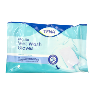 Tena Tena Wet wash glove freshly, 5 pièces