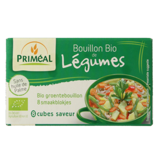 Primeal Primeal Caldo de verduras en cubitos 9 gramos bio 8 unidades