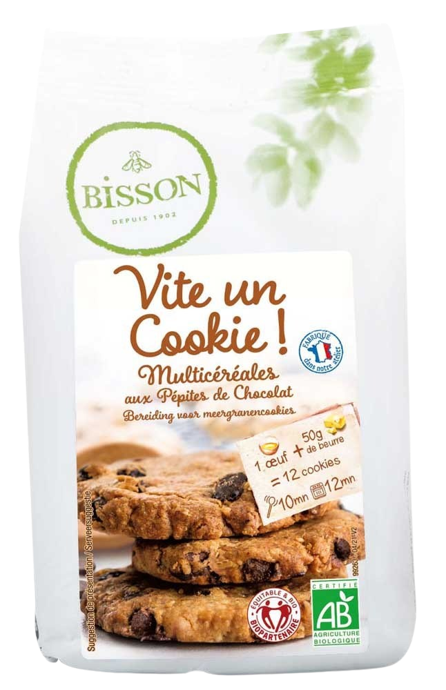 Bisson Preparato Biologico Bisson per Biscotti Multicereali 300 Grammi
