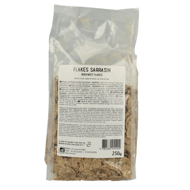 Primeal Płatki gryczane bio 250 gramów