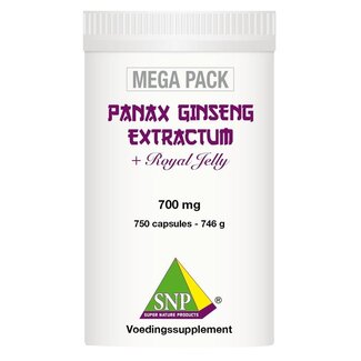 SNP SNP ekstrakt Panax ginseng, megapakiet 750 kapsułek