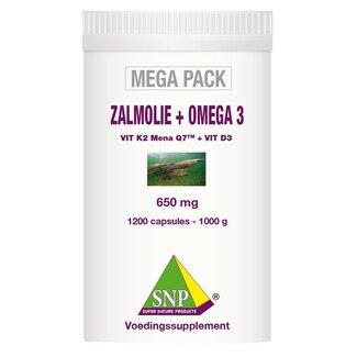 SNP SNP Olej z łososia & omega 3 megapack 1200 kapsułek