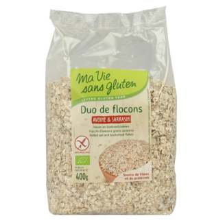 Ma Vie Sans Ma Vie Sans Oat and buckwheat flakes gluten-free organic 400 Gram