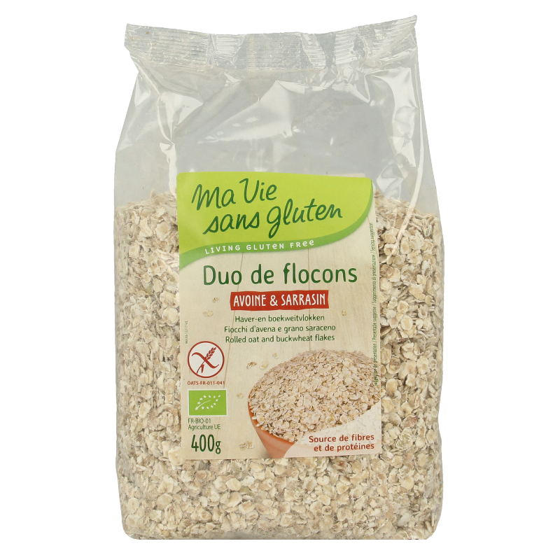 Ma Vie Sans Fiocchi di Avena e Grano Saraceno Senza Glutine Bio 400 Grammi