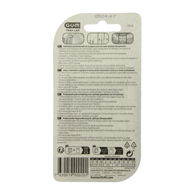 Trav-ler rager 1.3 mm (geel) 6 Stuks