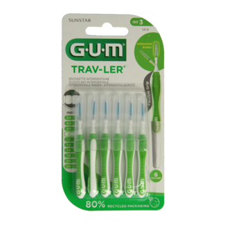 GUM GUM Trav-ler interdental brush 1100 µm (green) 6 pieces
