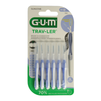 GUM GUM Trav-ler interdental brush 0.6 mm (lavender) 6 pieces