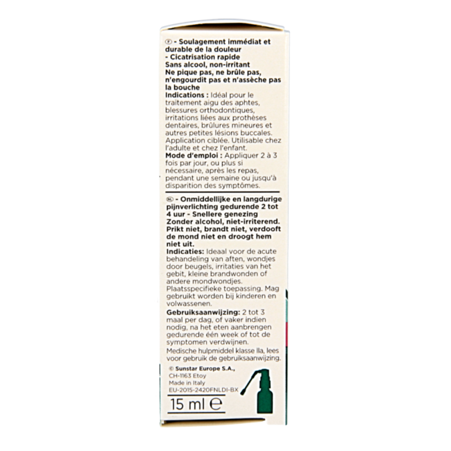 GUM Aftaclear spray 15 Millilitri