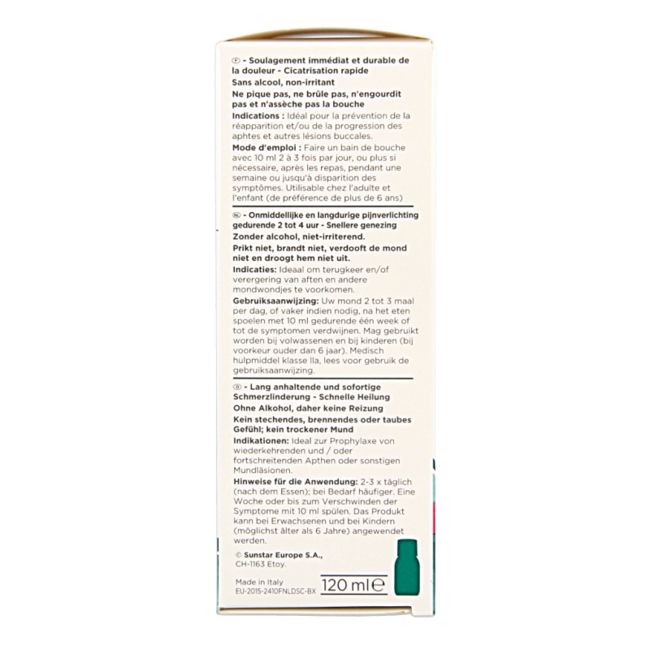 GUM Aftaclear colutorio 120 mililitros