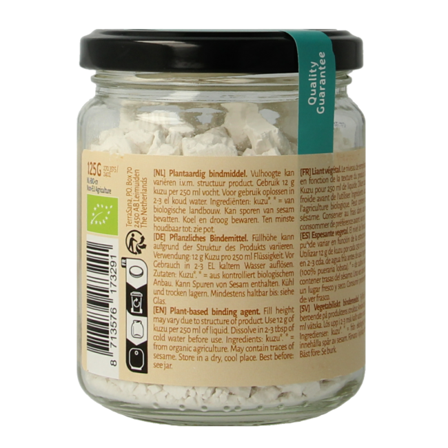 Kuzu grey (glass) eco organic 125 Gram