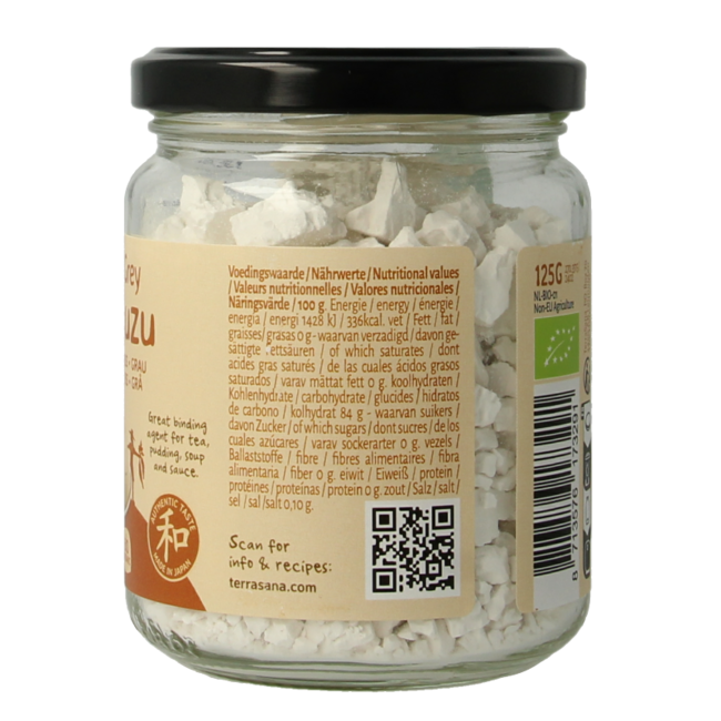 Kuzu grey (glass) eco organic 125 Gram