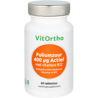 VitOrtho Folsäure 400 mcg mit Vitamin B12 60 Tabletten