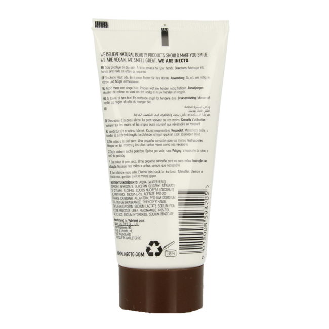 Inecto Naturals Coconut crema de manos y uñas 75 mililitros
